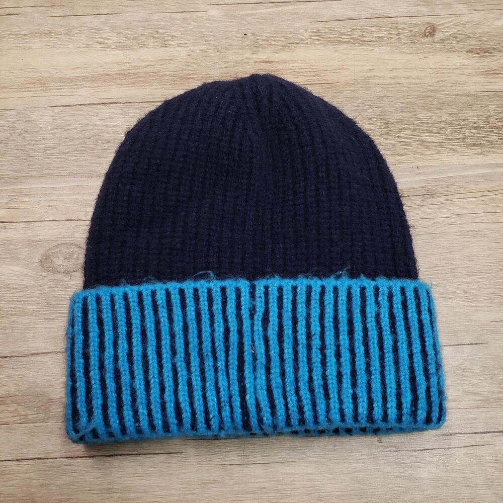 Anthropologie Maeve Hat Beanie Womens One Size Striped Acrylic Nylon Spandex